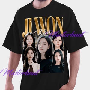Camisas de colores cómodos, camisas de Kim Ji Won, camisas vintage de Kim Ji Won, camisas retro de Kim Ji Won, camisas de fan de Kim Ji Won