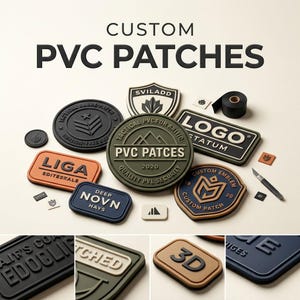 Custom PVC Patches, Personalized 2D 3D Logo Patch, Rubber Velcro Patch