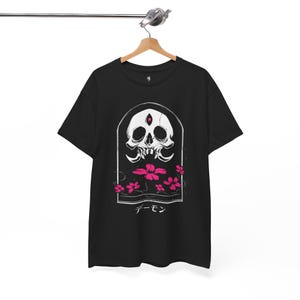 Demon Japanese Oni Skull T-Shirt, Unisex Tee, Gothic Shirt, Dark Graphic Top