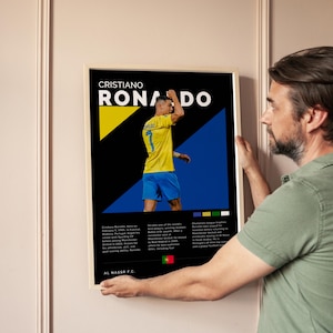 Cristiano Ronaldo Al-Nassr FC Poster: Black-Themed Football Print (Digital Download)