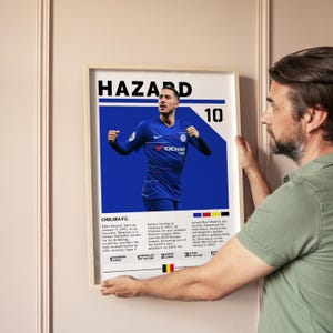 Eden Hazard Chelsea Poster: Soccer Wall Art (Digital Download)