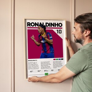 Cristian Barcelona Poster Digitaler Download, Fußball Wand Kunst Druck, Fußball druckbares Dekor, Geschenk für Fans & Sport-Liebhaber Geschenk für Sohn