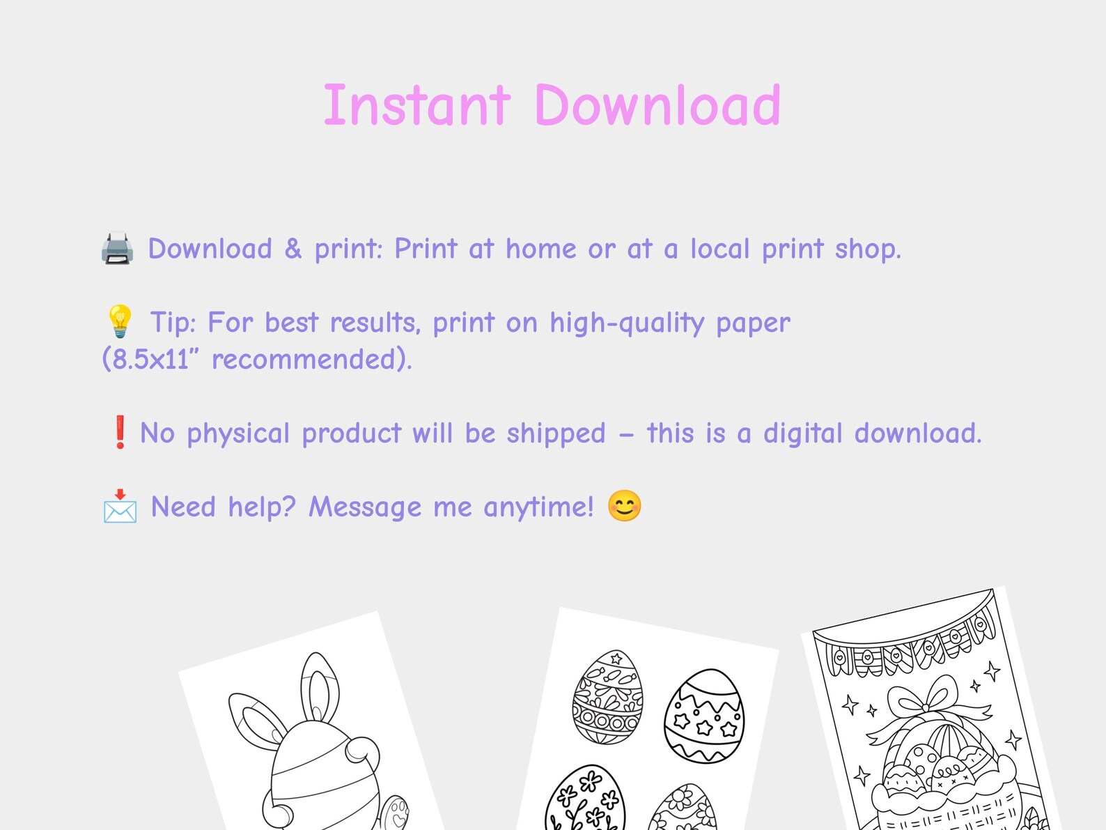 Easter Activity Pack for Kids - 30 Pages Printable Games Coloring - Fun ...