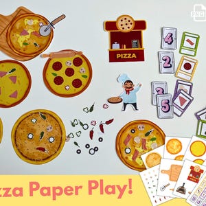 Pretend Play Pizza Shop Printable: Build-your-own Pizza Game (PDF ...