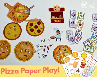 Pretend Play Pizza Shop Printable: Build-Your-Own Pizza Game (PDF Download)