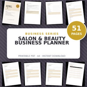 Salon Business Planner UK | Beauty Client Records, Patch Test & Finance Tracker | 51 Pages