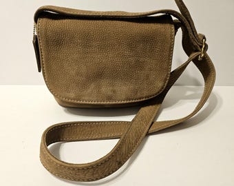 Vintage Brown Leather Coach Crossbody