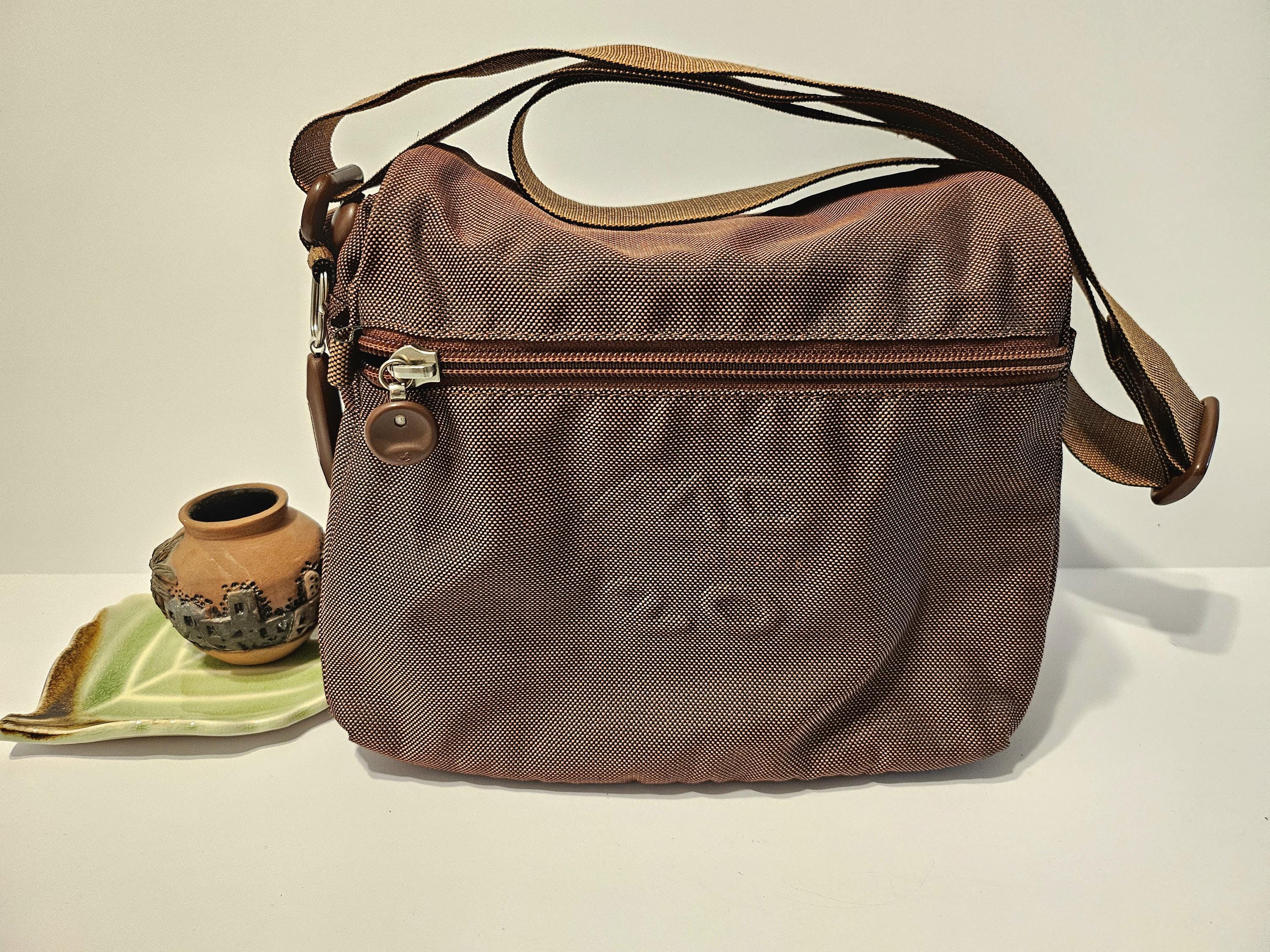 Sac à Main Vintage Mandarina Duck En Cuir Marron - Occasion Authentique