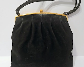 Bolso de mano vintage Coblentz DermaSuede de los años 50