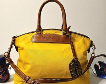 Vintage Dooney & Bourke Yellow Leather Backpack Dooney bourke alto pyramid - Gem main image 2