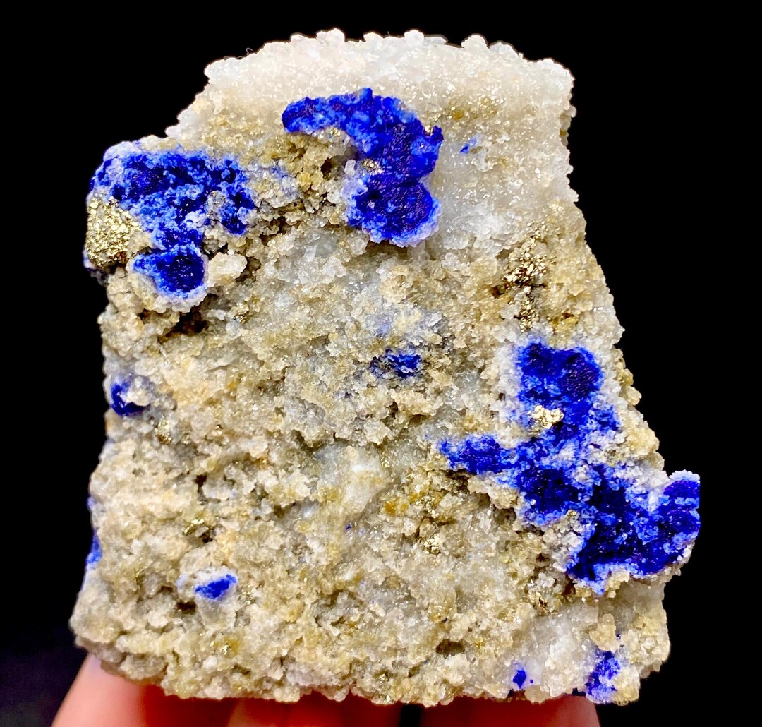 170 Gram Rare Natural Unique Lazurite With Calcite Specimen From ...