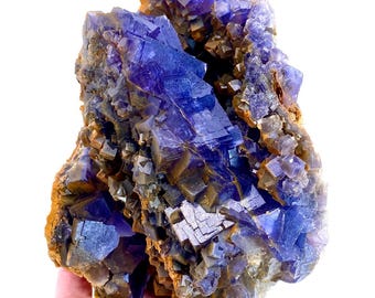 4.293 KG Absolutely Unique Blue Cubic Fluorite Specimen From kharan, Pakistan