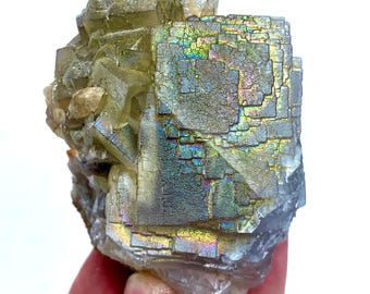 Iridescent Fluorite Specimen: Kharan, Pakistan - 319 Grams