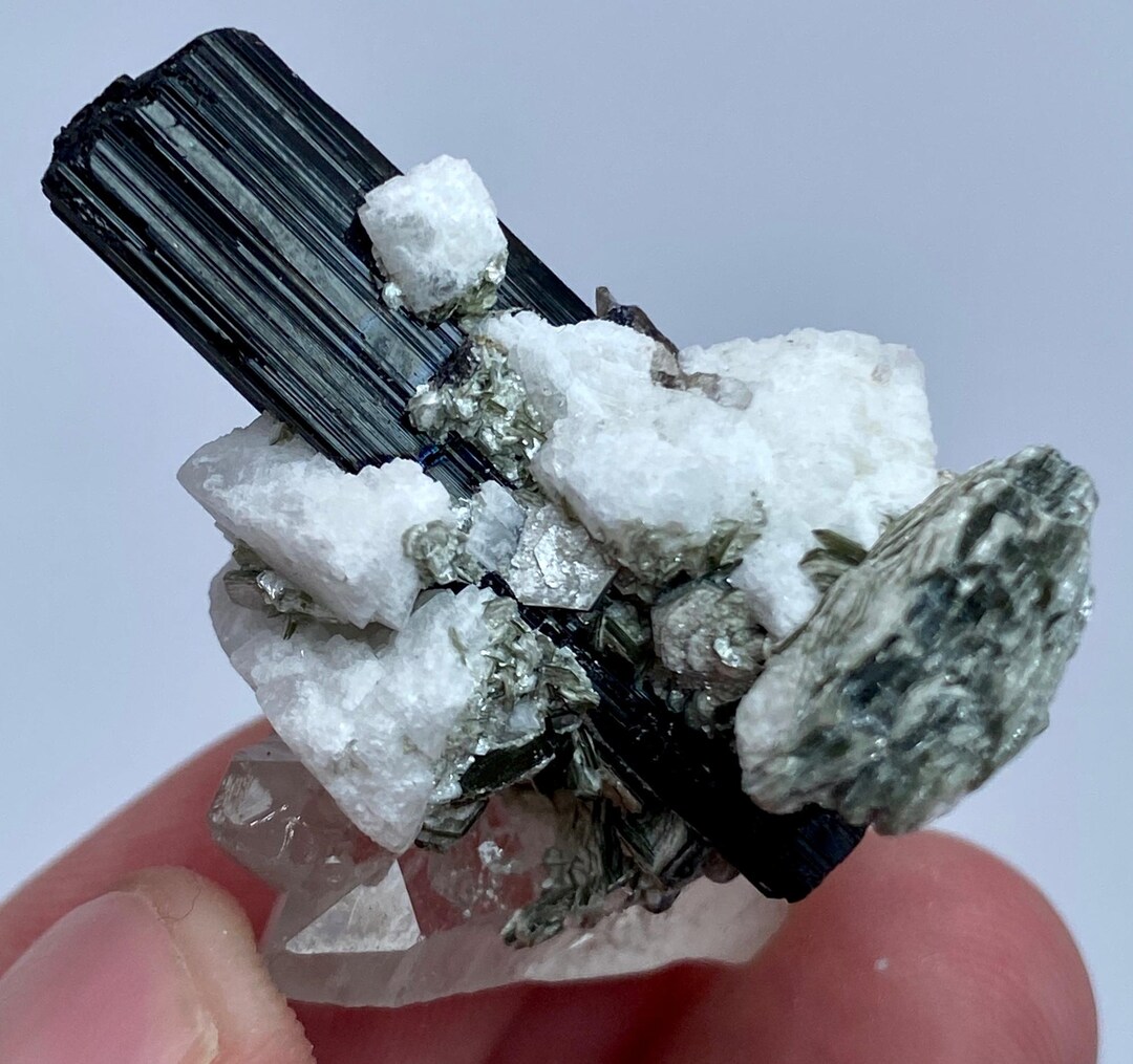 82 Cts Tourmaline, Mica, Albite Crystal Cluster Mineral Specimen - Etsy