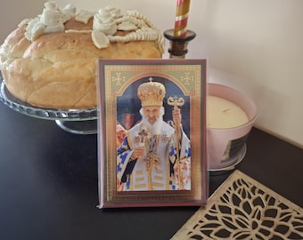 Serbisch-Orthodoxe Ikone des Patriarchen Pavle