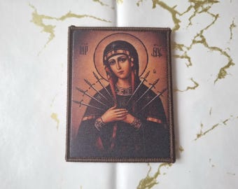 Serbisch kybernetisches Christentums-Patch der Jungfrau Maria Mutter Gottes Jesus Christus