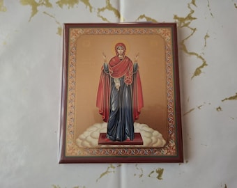 Serbian Orthodox Praying Icon Of Virgin Mary
