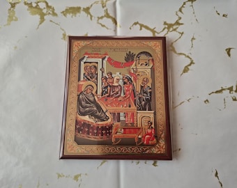 Icône de prière chrétienne orthodoxe orientale religieuse serbe