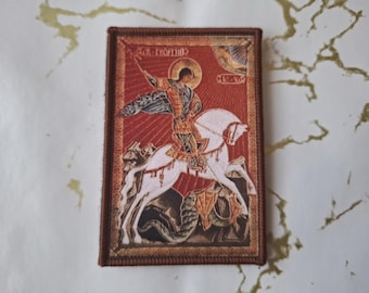 Traditionelles religiöses kybernetisches Christentum Saint George Cross-Klettverschluss-Rucksack einzigartiger Flecken