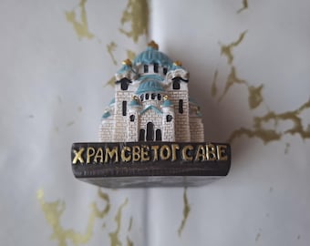 Serbian Statue of the Saint Sava Church, Balkan Souvenir and Heritage Gift