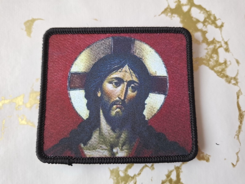 Serbian Orthodox Christianity Religious Velcro Backpack Jesus Christ Patch