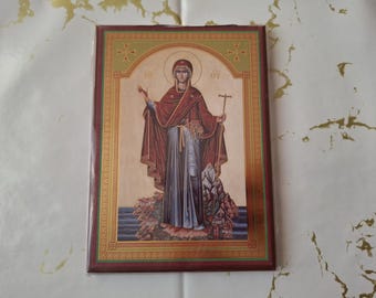 Serbian Orthodox Praying Icon Of Virgin Mary