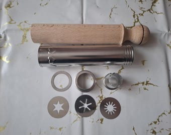 Traditional Metal And Wood Making Tulumba Mold - Handmade Pastry Maker - Authentic Balkan Dessert Tool