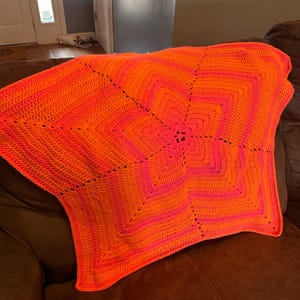Crochet Star Blanket - Handmade
