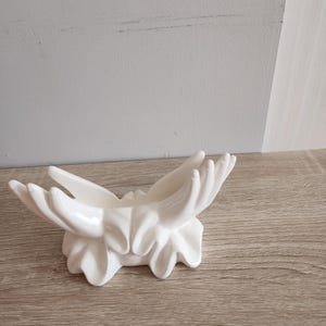 Vintage dameshanden kaarthouder standaard – Open Hands Vanity Storage – Vrouwelijke Boudoir Decor