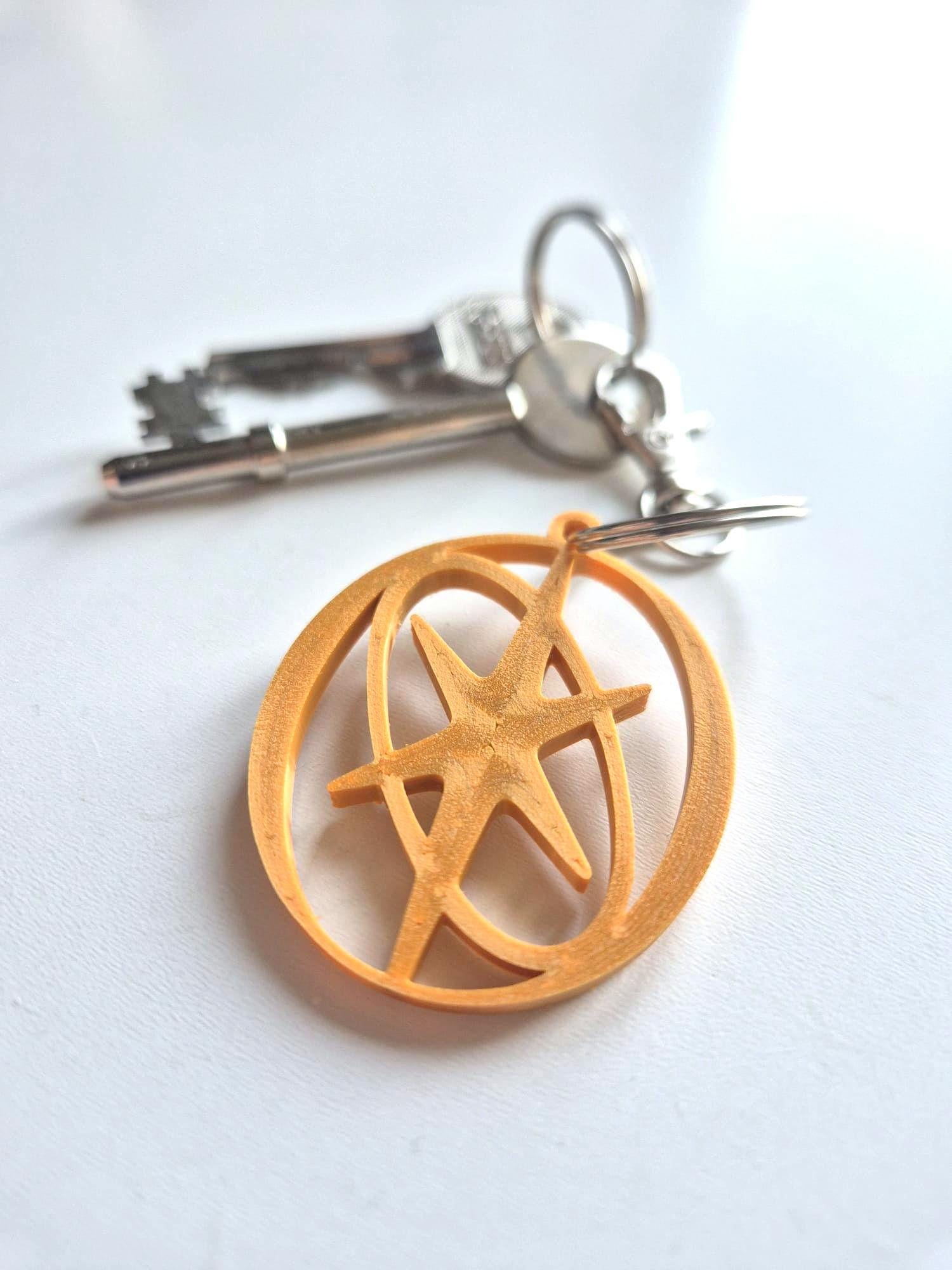 Katseye Logo Keychain, Printed Plastic Keychain, Katseye Band Fan