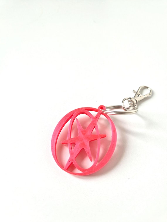 Katseye Logo Keychain, Printed Plastic Keychain, Katseye Band Fan