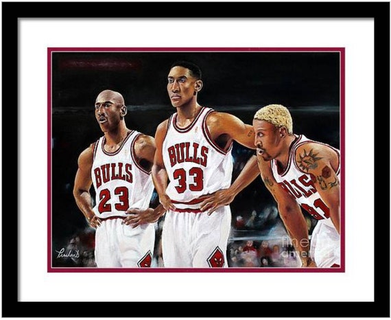 Threepeat Chicago Bulls Michael Jordan 