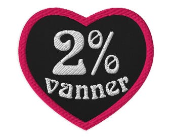 2% Vanner heart patch