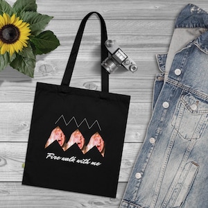 Twin Peaks Organic Cotton Tote Bag - fire walk with me - David Lynch