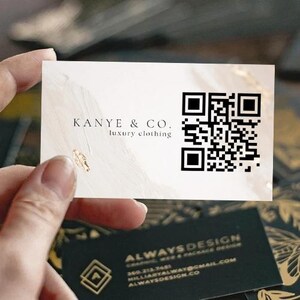Custom business cards with Qr
