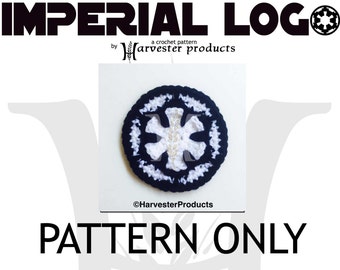 Star Wars Inspired Imperial Logo Applique Crochet Pattern