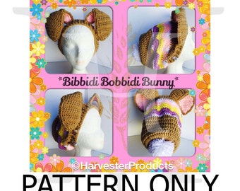 Bibbidi Bobbidi Bunny Crocheted Slouch Hat Pattern