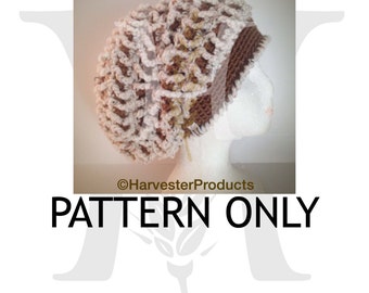 Mirkwood Glen Crocheted Textured Slouch Hat Pattern for Women