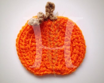 The Perfect Pumpkin Crochet Applique for Autumn, Fall, Harvest, and Halloween projects