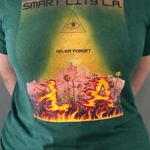 Dystopian Los Angeles T-Shirt: Smart City Conspiracy Tee