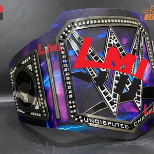 Custom The RCK Universal World Heavyweight Championship Belt Wrestling Title Belt 2mm Brass