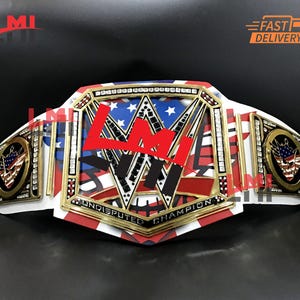 Custom C Rh&#39;odes Nightmare Universal World Heavyweight Championship Belt Wrestling Title Belt 2mm Brass