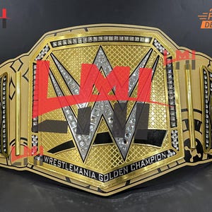 New Wrestle/Mania 41 Golden Universal Championship Belt Wrestling Title Belt 2mm Brass 2 Layer