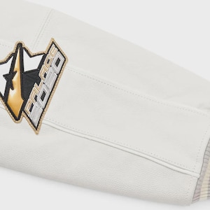 Handmade Men's Avirex x Palace No Snakes Limited Edition Bomber Jacket Genuine Cowhide Leather