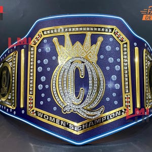 Custom Charollete The Queen Universal Heavyweight Championship Belt Wrestling Title Belt 2mm Brass