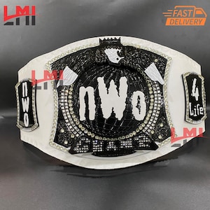 Custom Designed N,W,O Spinner World Heavyweight Championship Belt Wrestling Title Belt 2mm Brass