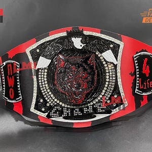 Custom Designed N,W,O Spinner World Heavyweight Championship Belt Wrestling Title Belt 2mm Brass