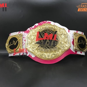 Custom L.I.V Morgaan World Heavyweight Championship Belt Wrestling Title Belt 6mm Diecast
