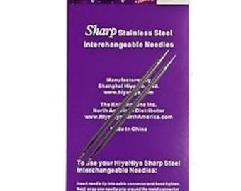 Hiyahiya Knitting needles,  HiyaHiya  Sharp Stainless Steel Interchangeable Needle Tips