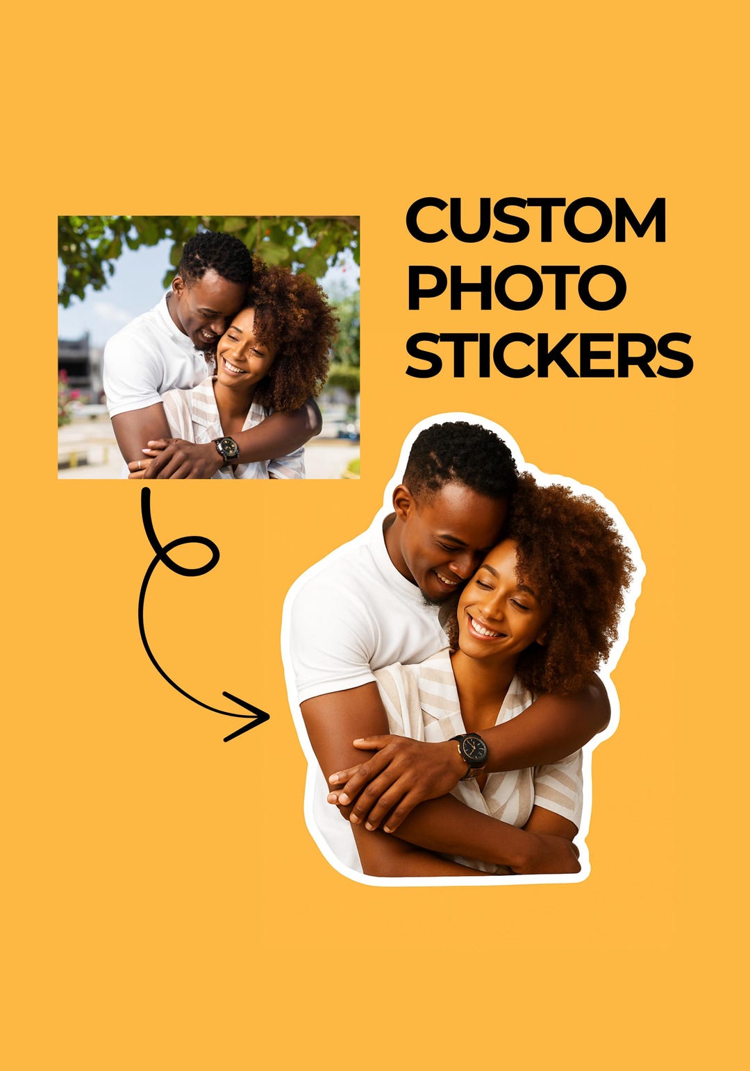 Custom Photo Stickers: Waterproof Vinyl Decal, Personalized Gift - Etsy